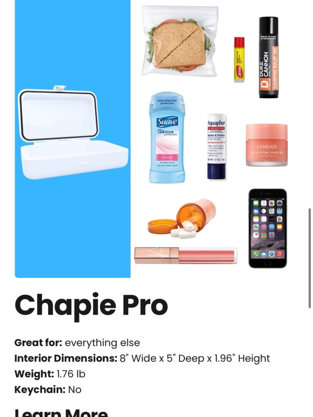 Chapie pro stainless case